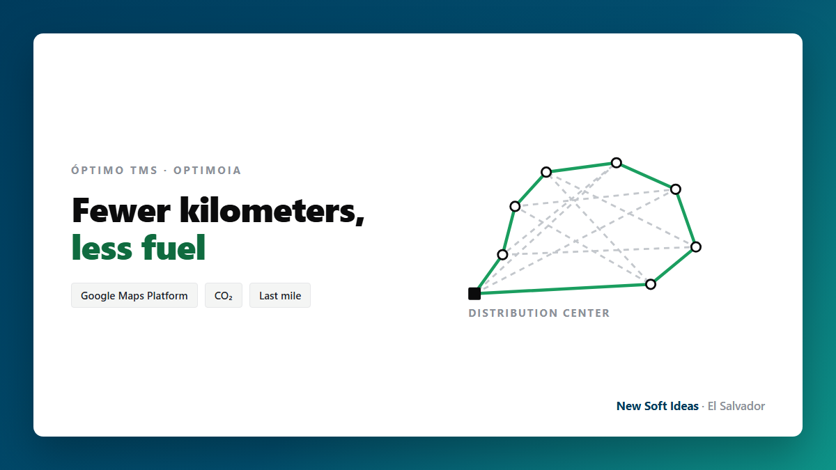 The green service: how much fuel route optimization saves